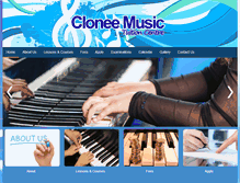 Tablet Screenshot of cloneemusictuitioncentre.com